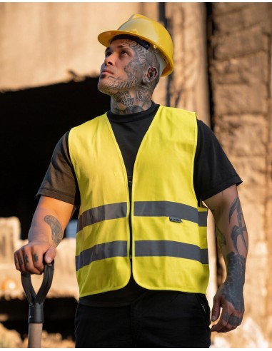 K-RX217-Hi-Vis Safety Vest Cologne With Front Zipper